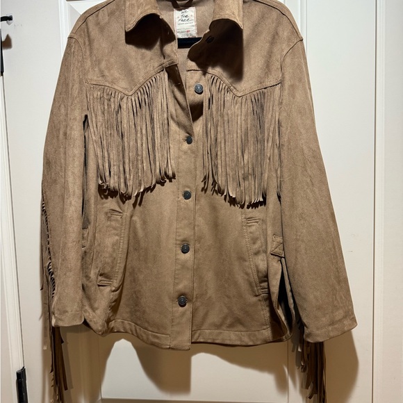 We The Free Brown Fringe Utility Jacket - Picture 1 of 5